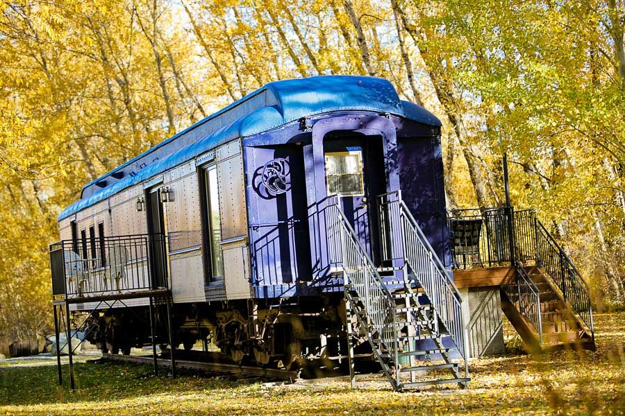 Train car hotel