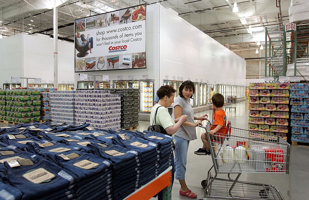 Woman shopping at Costco