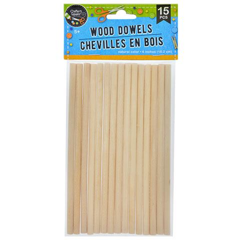 Wooden dowels