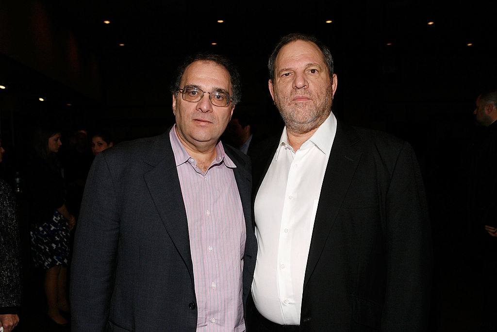 Bob Weinstein and Harvey Weinstein attend a premiere Bob Weinstein and Harvey Weinstein