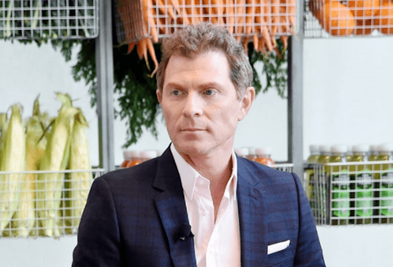 Bobby Flay in a suit.