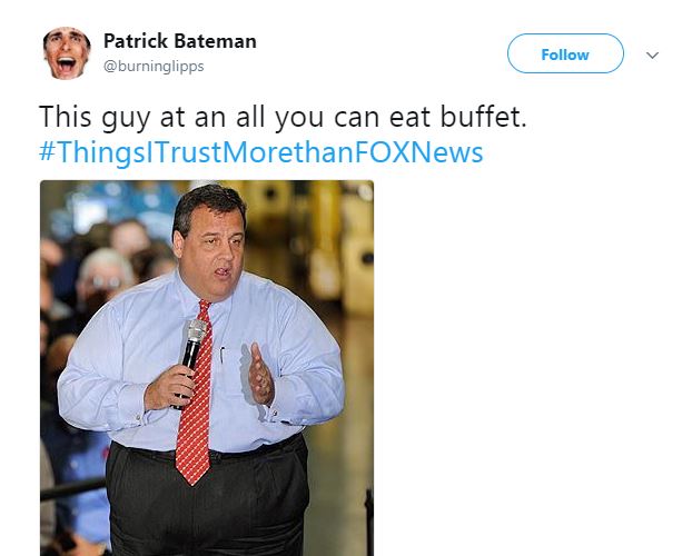 A Tweet about Chris Christie A Tweet about Chris Christie