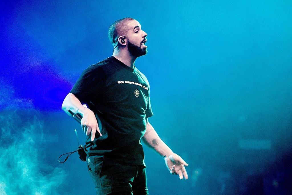 Drake performs on stage on January 28, 2017