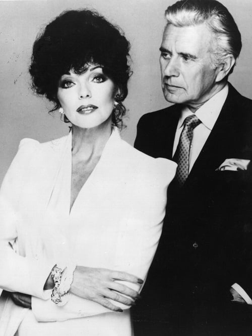 “Dynasty” actors Joan Collins and John Forsythe Actors Joan Collins and John Forsythe