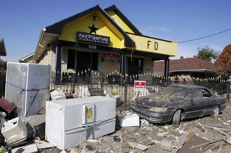 Fats Domino’s home in 2005 Fats Domino’s New Orleans home