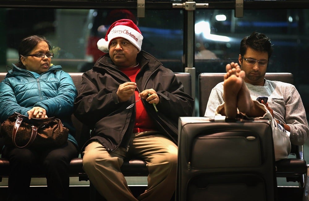 flying during Christmas holiday