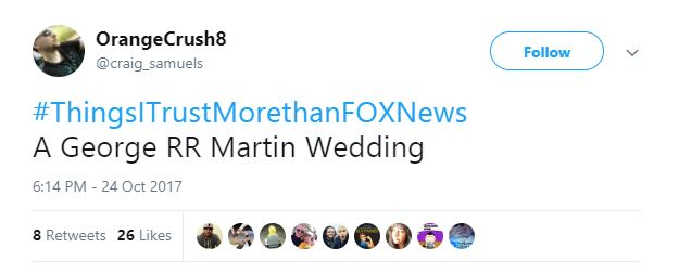 A Tweet about a Game of Thrones wedding A Tweet about a Game of Thrones wedding