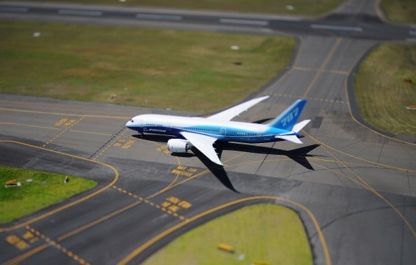 Boeing Dreamliner plane