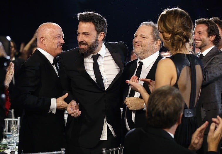 Ben Affleck and Harvey Weinstein attend the 18th Annual Critics' Choice Movie Awards