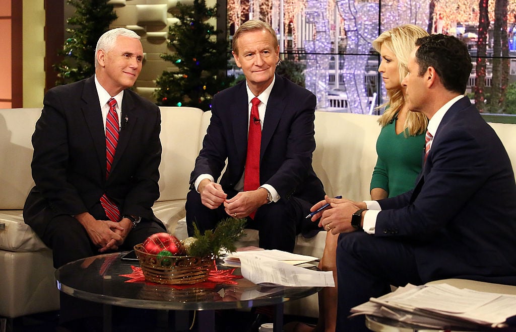 Mike Pence on the set of Fox and Friends