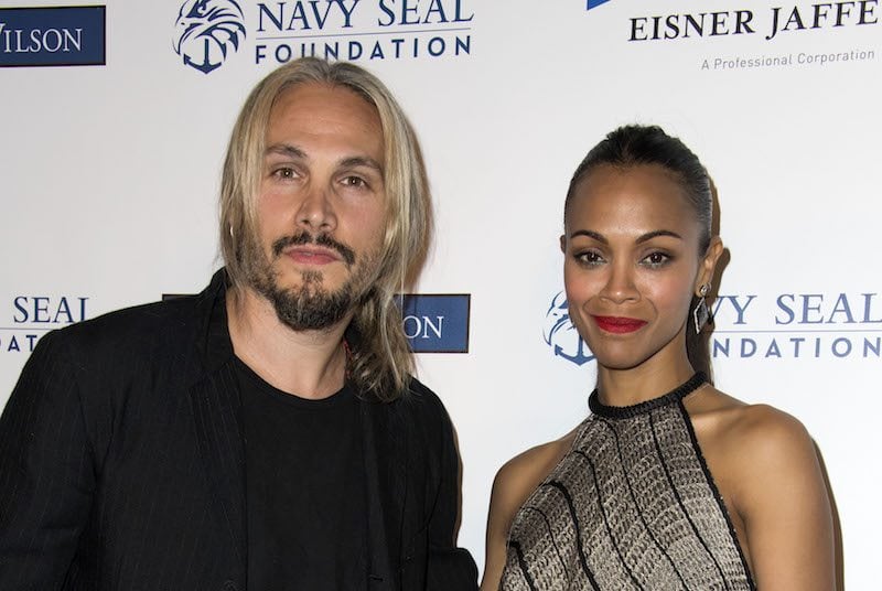 Actress Zoe Saldana (R) and husband Marco Perego attend the 2017 Los Angeles Evening of Tribute Benefiting the Navy SEAL Foundation Actress Zoe Saldana (R) and husband Marco Perego attend the 2017 Los Angeles Evening of Tribute Benefiting the Navy SEAL Foundation