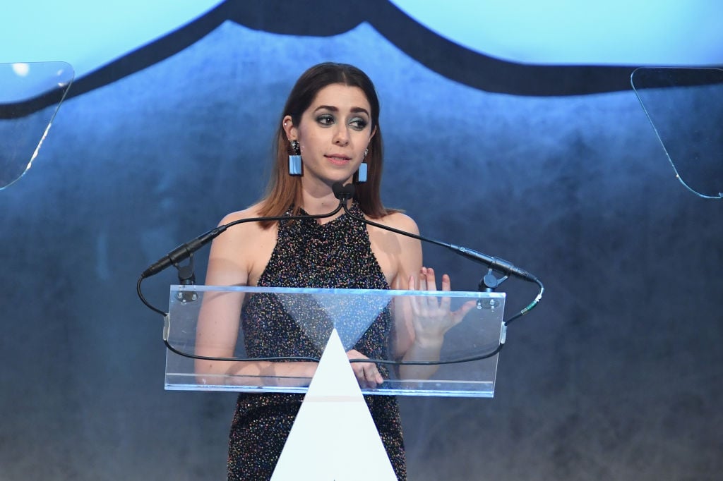 Cristin Milioti speaks onstage at the Accessories Council's 21st Annual celebration of the ACE awards at Cipriani 42nd Street on August 7, 2017 in New York City. Cristin Milioti speaks onstage at the Accessories Council's 21st Annual celebration of the ACE awards at Cipriani 42nd Street on August 7, 2017 in New York City.
