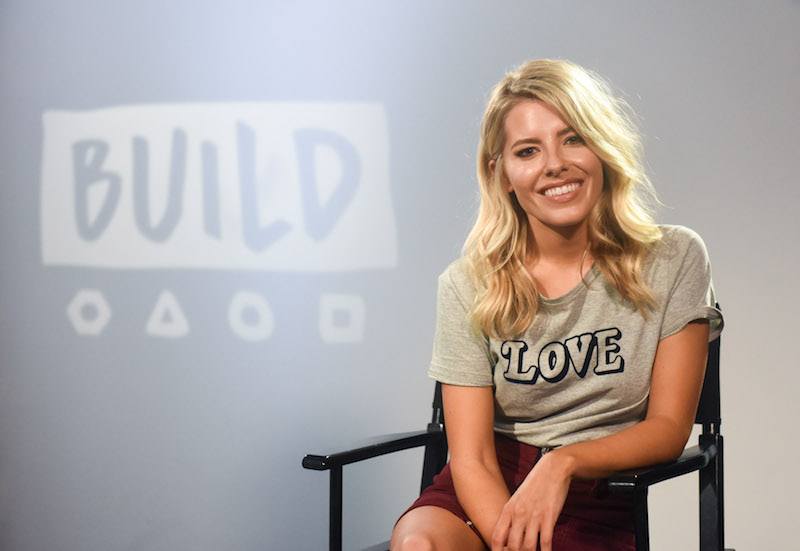 Mollie King during a BUILD series event
