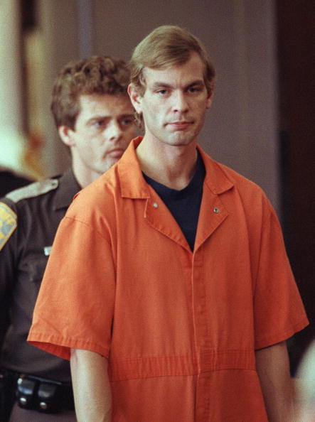 Serial killer Jeffrey L. Dahmer enters the courtroom Serial killer Jeffrey L. Dahmer enters the courtroom