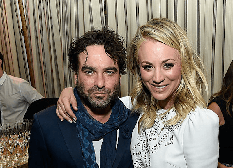 Johnny Galecki and Kaley Cuoco