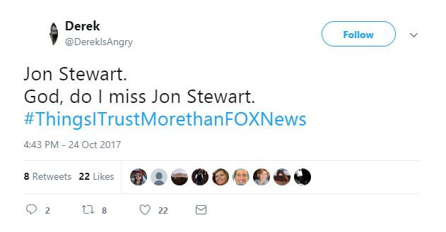 A Tweet about Jon Stewart A Tweet about Jon Stewart