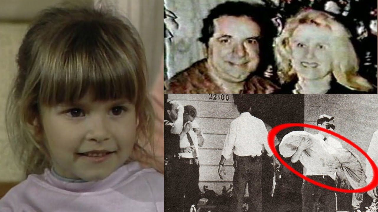 Images of Judith Barsi,, Judith's parents, and the crime scene