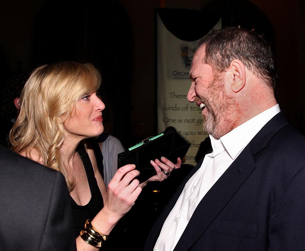 Actress Kate Winslet and producer Harvey Weinstein