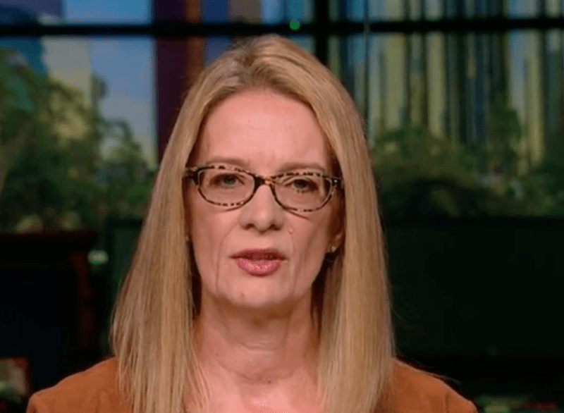 Louise Godbold wearing glasses and staring straight ahead during an interview. Louise Godbold wearing glasses and staring straight ahead during an interview.