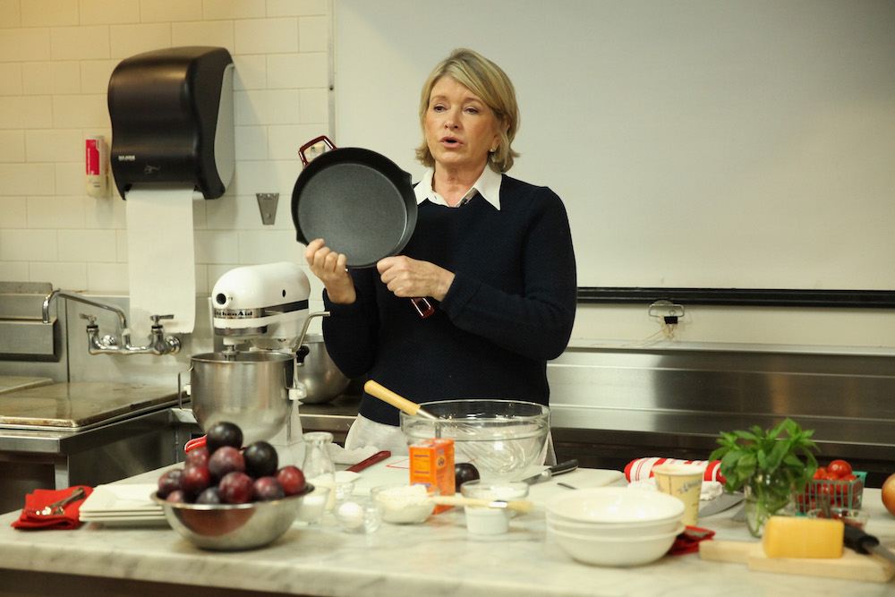 Martha Stewart using Anolon Gourmet Cookware