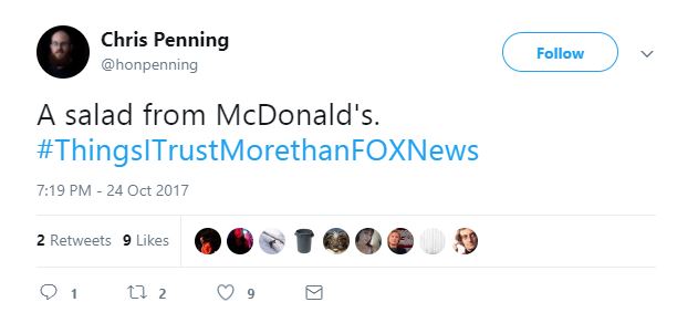 A Tweet about McDonald's A Tweet about McDonald's