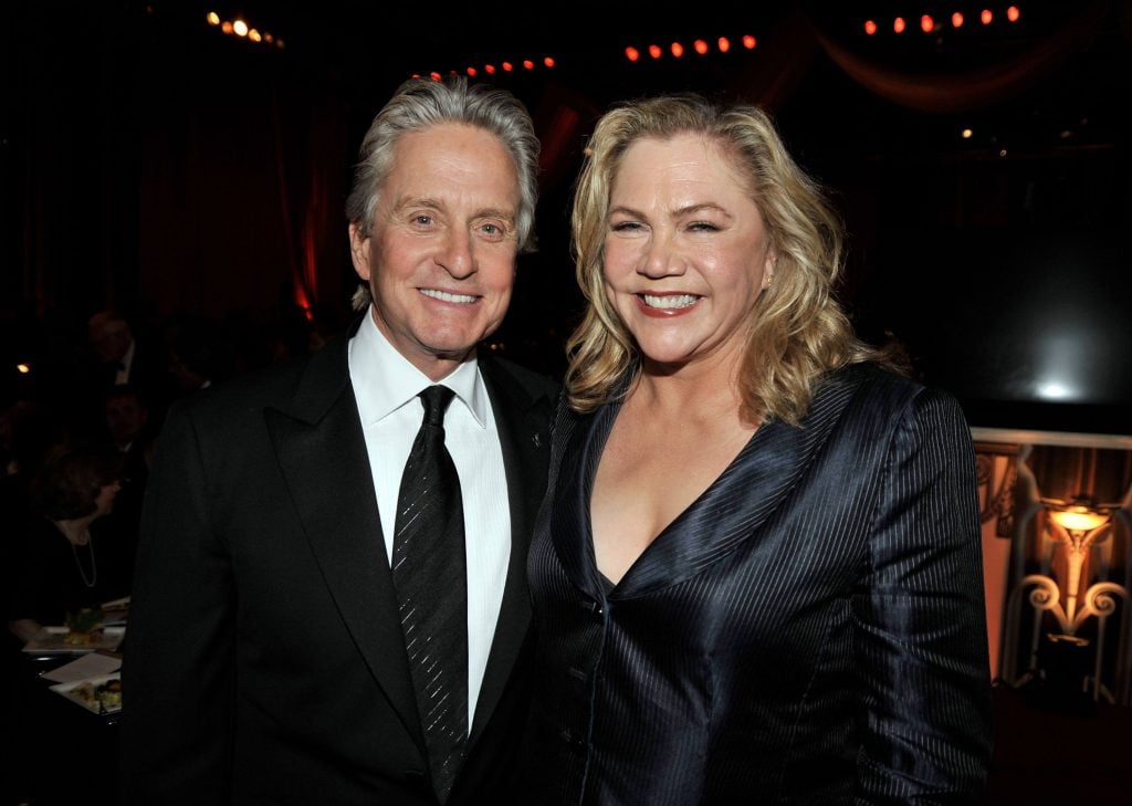 Actor Michael Douglas and actress Kathleen Turner