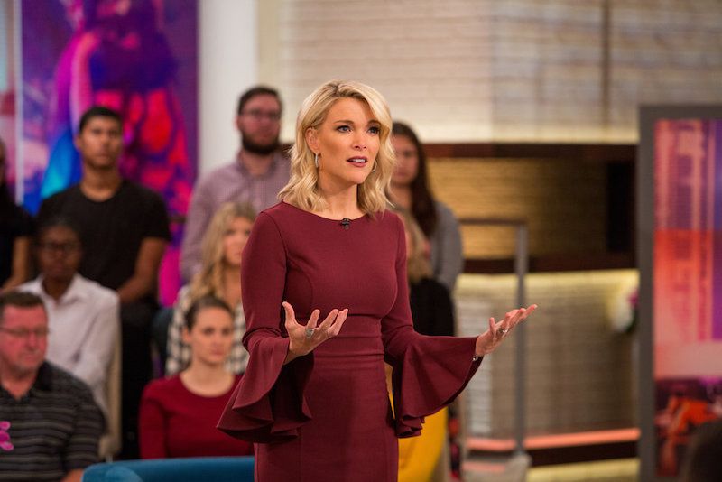 Megyn Kelly on her show on Tuesday, October 3, 2017 Megyn Kelly on her show on Tuesday, October 3, 2017