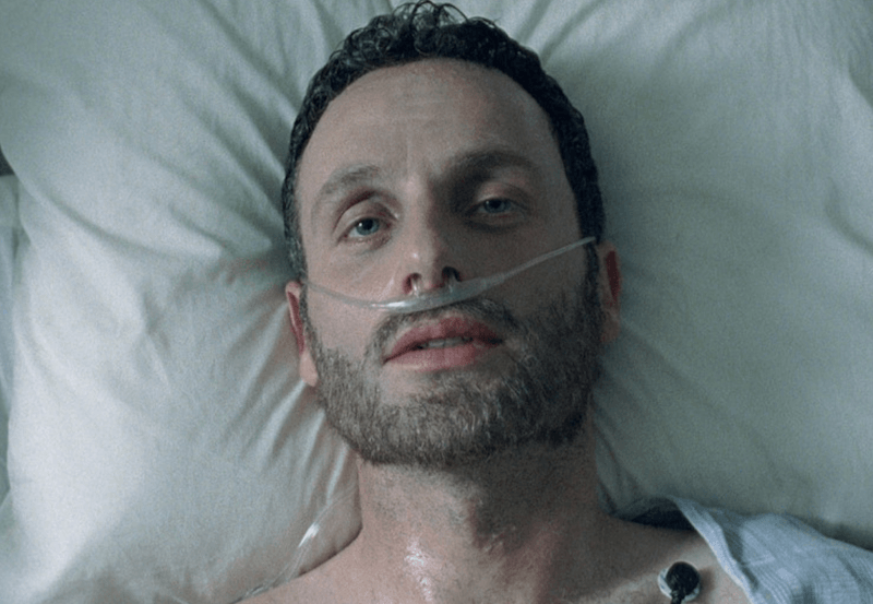 Rick Grimes in a coma on The Walking Dead