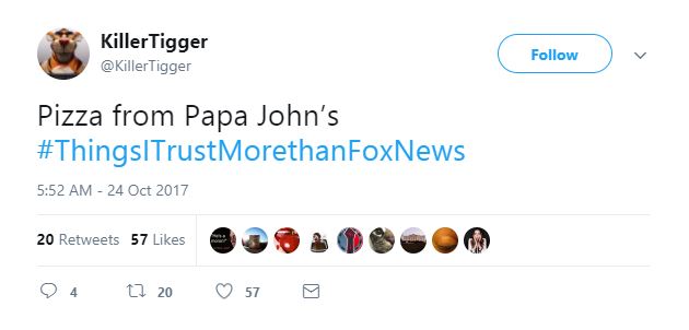 A Tweet about Papa John's pizza A Tweet about Papa John's pizza