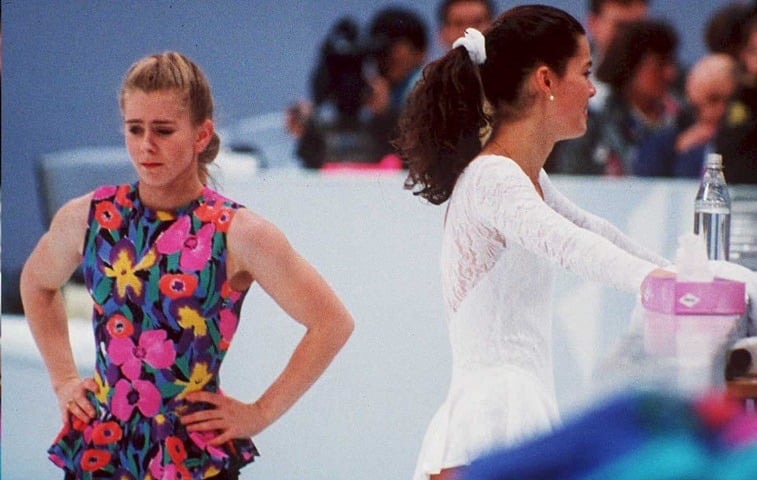 Figure skaters Tonya Harding and Nancy Kerrigan Figure skaters Tonya Harding and Nancy Kerrigan
