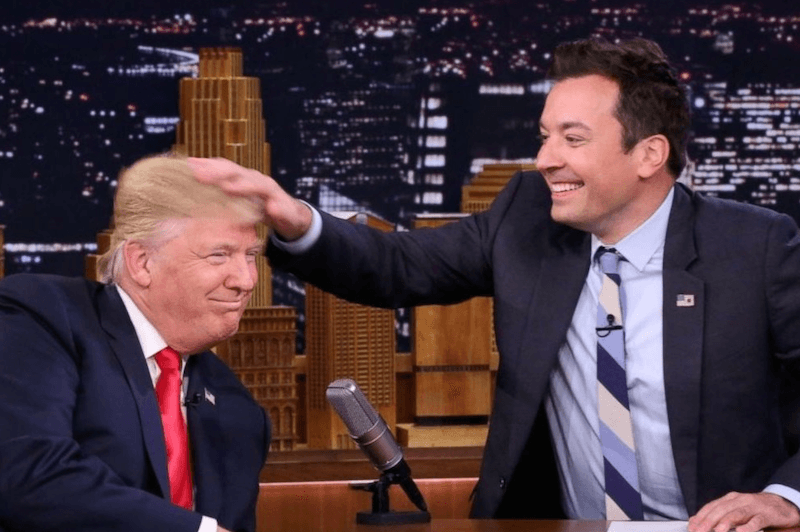 Jimmy Fallon and Donald Trump