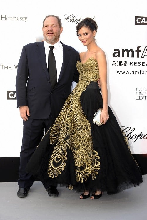 Harvey Weinstein and Georgina Chapman arrive at a benefit Harvey Weinstein and wife Georgina Chapman