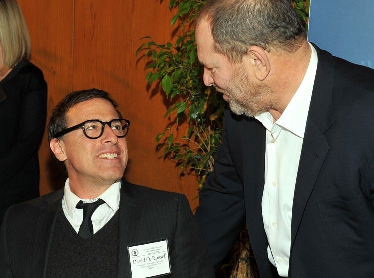 Director David O. Russell and producer Harvey Weinstein in 2011 Director David O. Russell and producer Harvey Weinstein