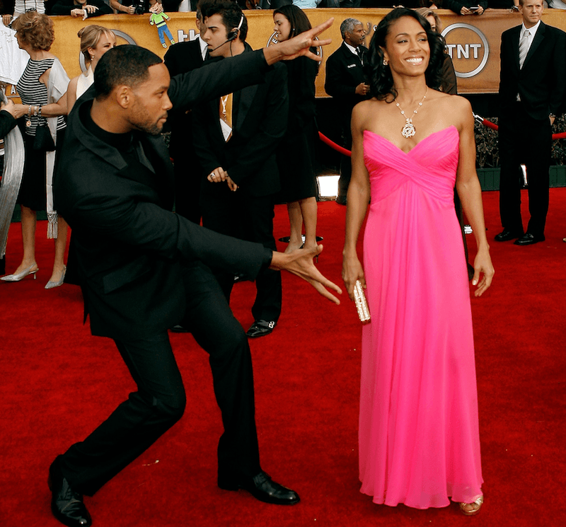 Will Smith and Jada Pinkett Smith on the red carpet