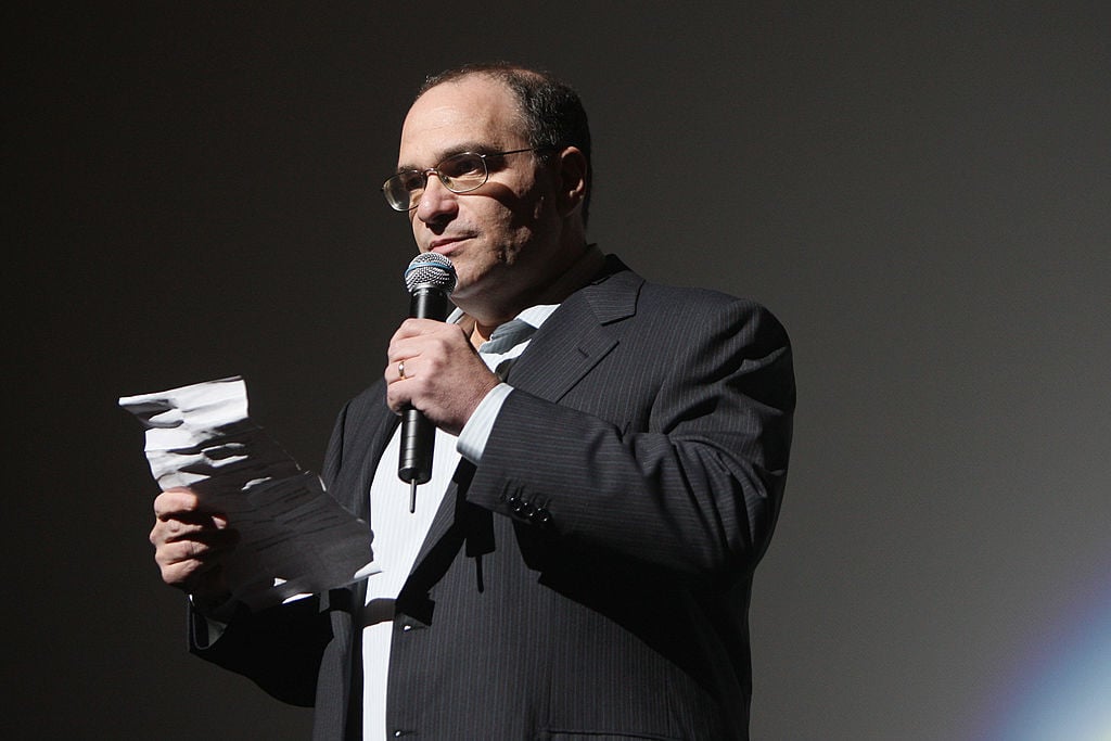 Bob Weinstein speaks at the world premiere of "Soul Men" at The Apollo Theater on October 28, 2008 in New York City. 
