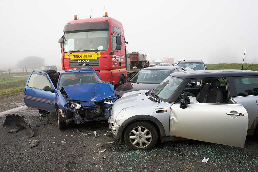 Car crash in Belgium