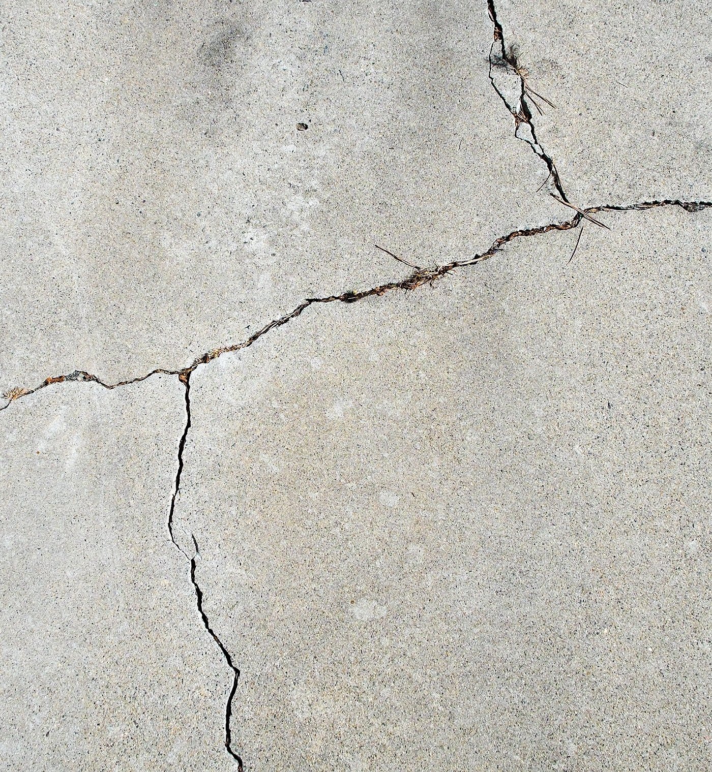 Cracked driveway