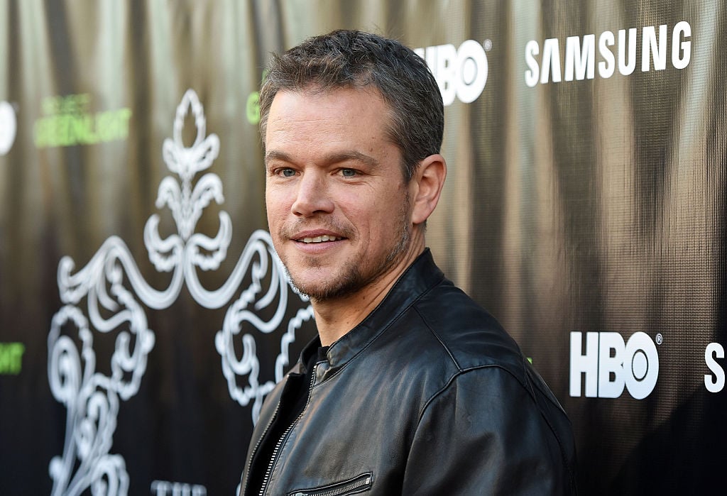 LOS ANGELES, CA - AUGUST 10: Actor Matt Damon attends the Project Greenlight Season 4 Winning Film premiere "The Leisure Class" presented by Matt Damon, Ben Affleck, Adaptive Studios and HBO at The Theatre at Ace Hotel on August 10, 2015 in Los Angeles, California. LOS ANGELES, CA - AUGUST 10: Actor Matt Damon attends the Project Greenlight Season 4 Winning Film premiere "The Leisure Class" presented by Matt Damon, Ben Affleck, Adaptive Studios and HBO at The Theatre at Ace Hotel on August 10, 2015 in Los Angeles, California.