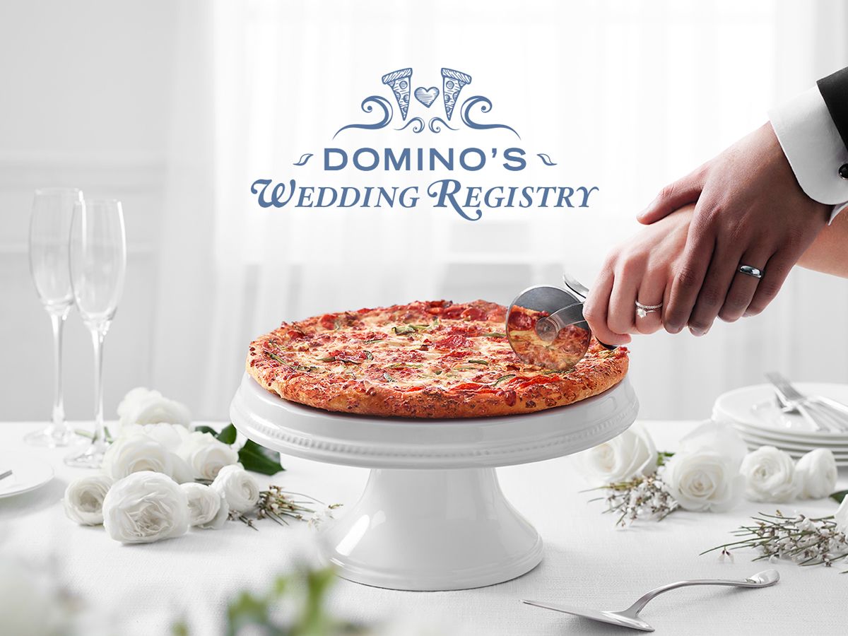Domino's wedding registry