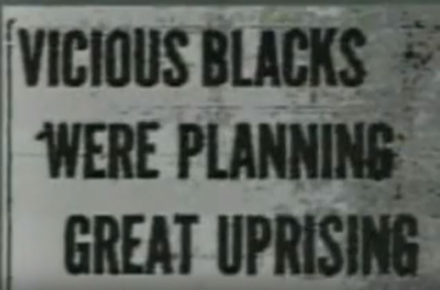 A newspaper headline from Elaine, Arkansas A newspaper headline from Elaine, Arkansas