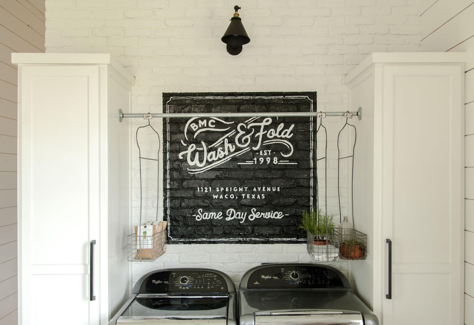 Chip and Joanna Gaines' laundry room