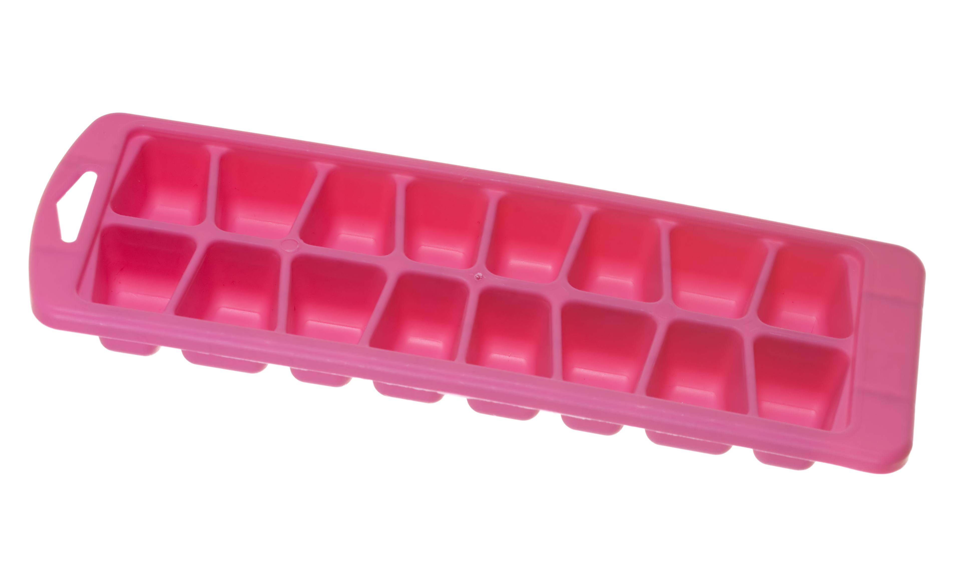 pink ice cube tray