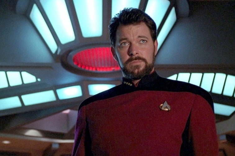 Jonathan Frakes as Commander William T. Riker on Star Trek: The Next Generation Jonathan Frakes as Commander William T. Riker on Star Trek: The Next Generation