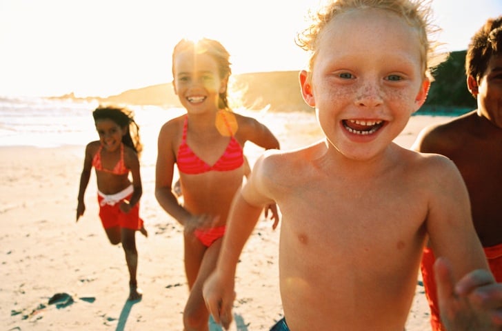 kids on beach