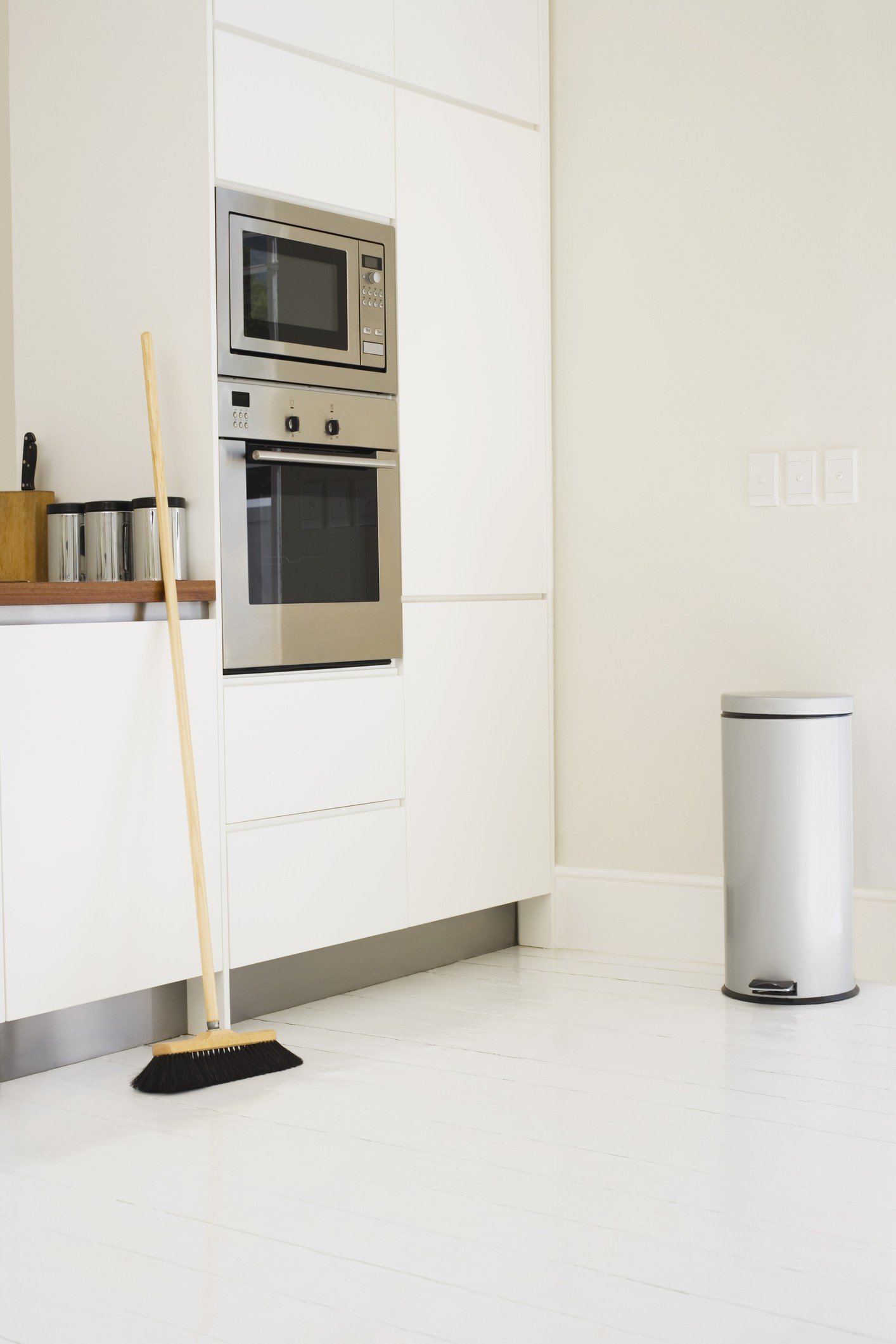 Cleaning the kitchen