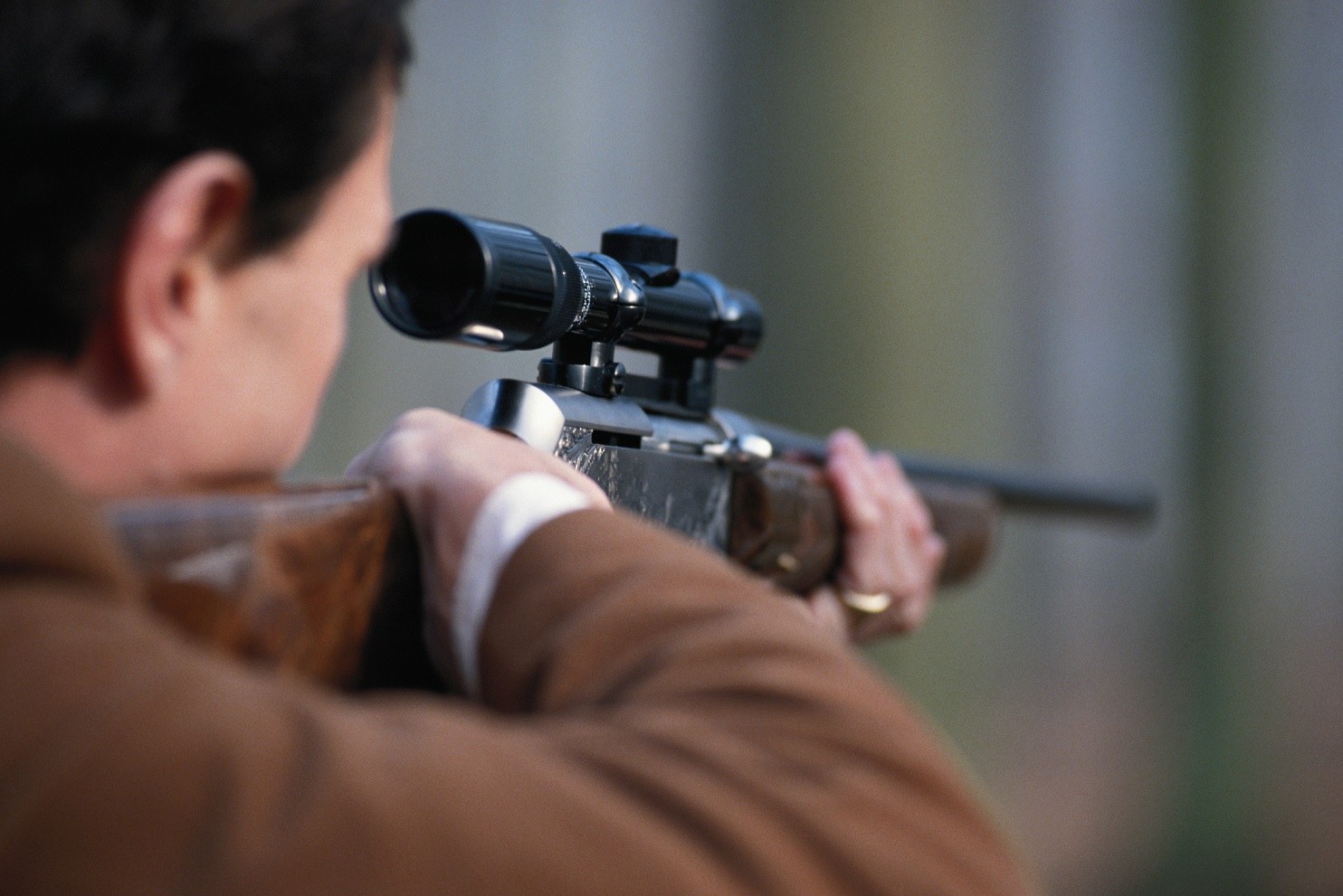 man with gun