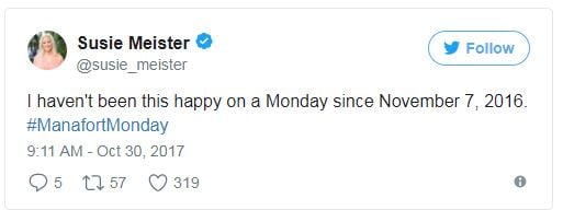 a tweet about manafort and November 7 a tweet about manafort and November 7