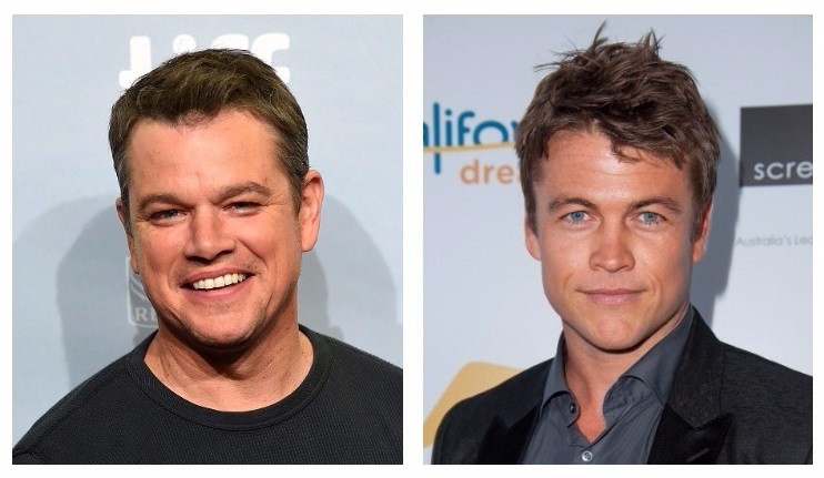 Left: Matt Damon, Right: Luke Hemsworth