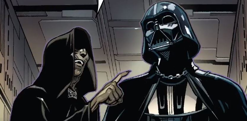 Palpatine sends Darth Vader on his first mission Palpatine sends Darth Vader on his first mission