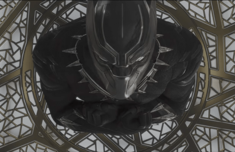 A scene from the new trailer for Black Panther